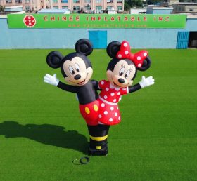 D3-8 Mickey et Minnie Thème Danseur Aérien