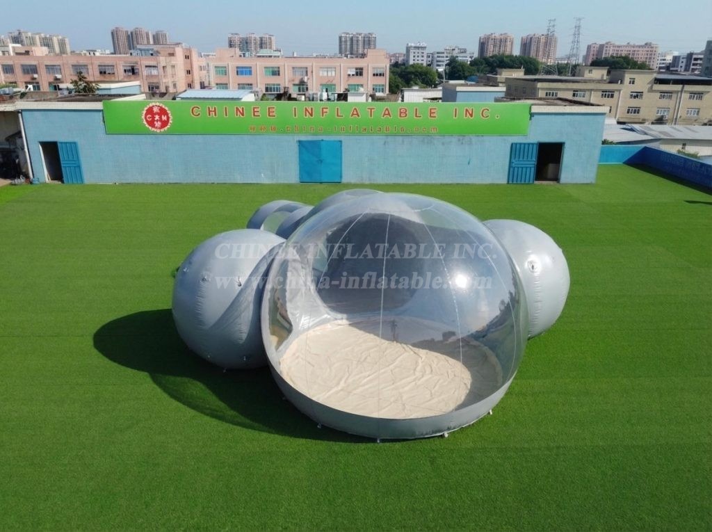 Tent1-5047E Grey Inflatable Bubble Tent