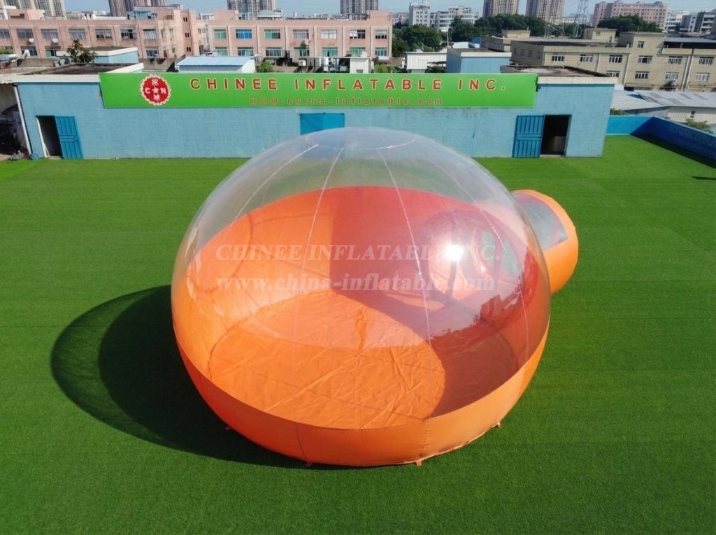 Tent1-5046I Orange Inflatable Bubble Tent