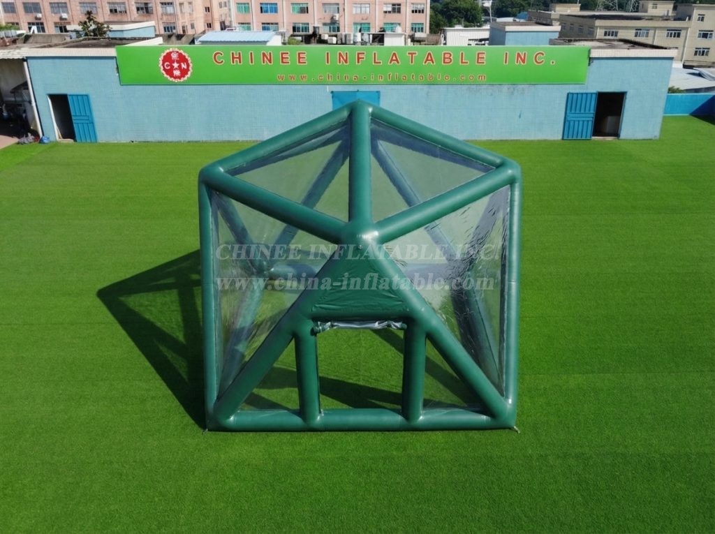 Tent1-5040E Dark Green Inflatable Structured Bubble Tent