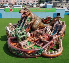 GF2-607C Parc gonflable à thème dinosaure
