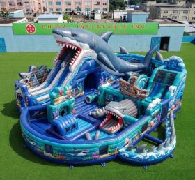 GF2-607D Parc Gonflable à Thème Requin