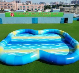 Pool4-039 Irregular Shaped Inflatable Po...