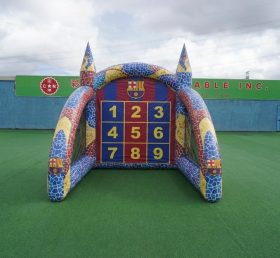 T11-7045 Jeu de tir au but de football gonflable à thème Barcelone