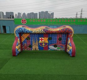 T11-7047 Jeu de tir au but de football gonflable à thème Barcelone