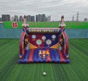 T11-7053 Jeu de tir au football gonflable à thème Barcelone