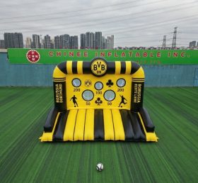T11-7081 Jeu de tir au but gonflable sur le thème Borussia Dortmund