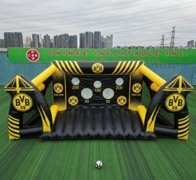 T11-7082 Jeu de tir au but gonflable sur le thème du Borussia Dortmund