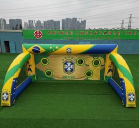 T11-7091 Jeu de tir au football gonflable à thème équipe nationale du Brésil