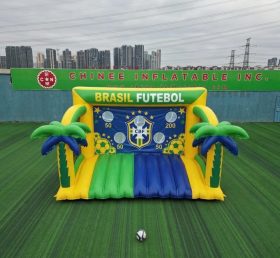 T11-7098 Jeu de tir au football gonflable à thème de l’équipe nationale du Brésil