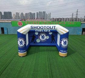 T11-7101 Jeu de tir au but de football gonflable à thème Chelsea