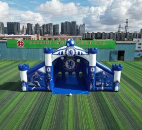 T11-7105 Jeu de tir au but de football gonflable à thème Chelsea