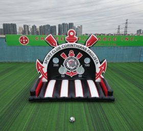 T11-7119 Jeu de tir au football gonflable à thème Corinthians