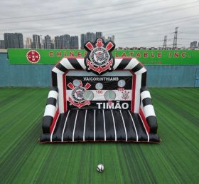 T11-7120 Jeu de tir au but de football gonflable à thème Corinthians