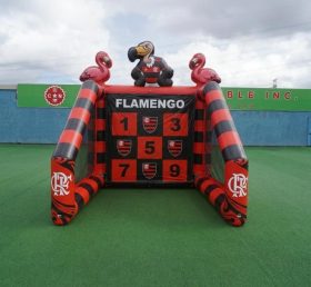 T11-7132 Jeu de tir au but de football gonflable à thème Flamengo