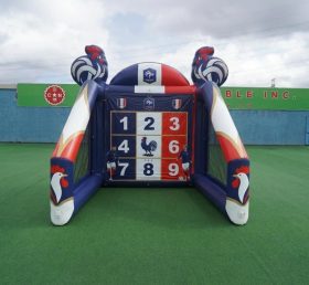 T11-7142 Jeu de tir au football gonflable à thème équipe nationale de France