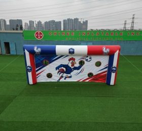 T11-7144 Jeu de tir au football gonflable à thème Équipe nationale de France
