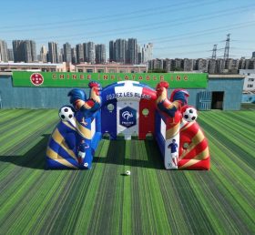 T11-7146 Jeu de tir au football gonflable sur le thème de l’équipe nationale de France