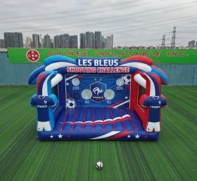 T11-7150 Jeu de tir au football gonflable à thème équipe nationale de France