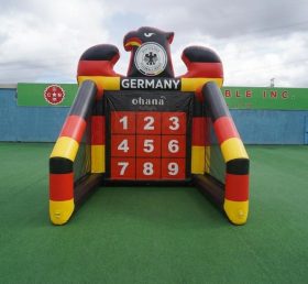 T11-7154 Jeu de tir au but gonflable sur le thème de l’équipe nationale d’Allemagne
