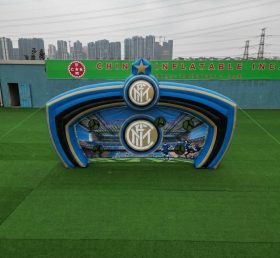 T11-7165 Jeu de tir au but de football gonflable à thème Inter Milan