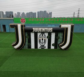 T11-7177 Jeu de tir au but gonflable sur le thème de la Juventus