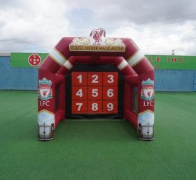 T11-7185 Jeu de tir au but gonflable à thème Liverpool
