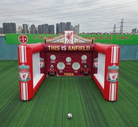 T11-7193 Jeu de tir au football gonflable à thème Liverpool