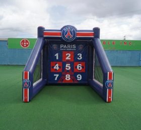 T11-7216 Jeu de tir au football gonflable à thème Paris Saint-Germain