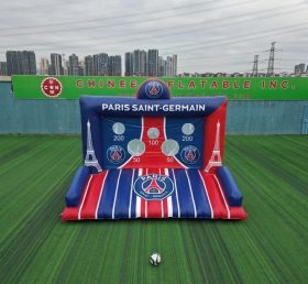 T11-7221 Jeu de tir au football gonflable à thème Paris Saint-Germain
