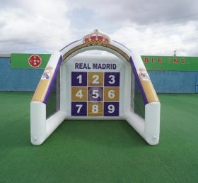 T11-7233 Jeu de tir au football gonflable thème Real Madrid