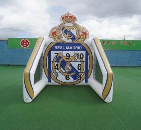 T11-7235 Jeu de tir au but gonflable sur le thème du Real Madrid