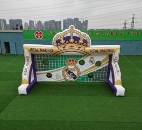 T11-7237 Jeu de tir au but de football gonflable sur le thème du Real Madrid