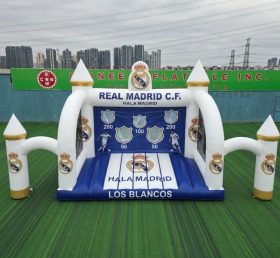 T11-7241 Jeu de tir au but gonflable sur le thème du Real Madrid