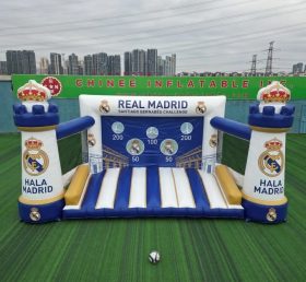 T11-7242 Jeu de tir au but de football gonflable à thème Real Madrid