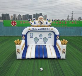 T11-7243 Jeu de tir au but gonflable sur le thème du Real Madrid