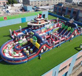 CR2-512 Parcours d’obstacles gonflable géant à thème Popeye course stimulante