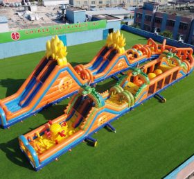CR2-553 Parcours d'obstacles gonflable géant sur le thème Dragon Ball course stimulante