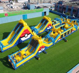 CR2-581 Parcours d’obstacles géant gonflable à thème Pokémon course stimulante