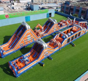 CR2-587 Parcours d’obstacles géant gonflable à thème Rusty Rivets course difficile