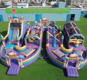 CR2-707 Parcours d'obstacles gonflable géant à thème Aladdin défiant