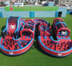 CR2-756 Parcours d’obstacles gonflable géant sur le thème Spider-Man – Course stimulante