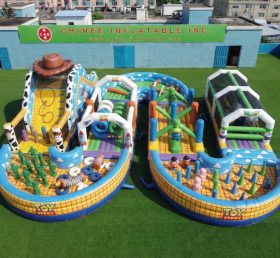 CR2-767 Parcours d’obstacles gonflable géant sur le thème Toy Story course stimulante