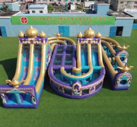 CR2-775 Parcours d’obstacles géant gonflable à thème Aladdin course difficile