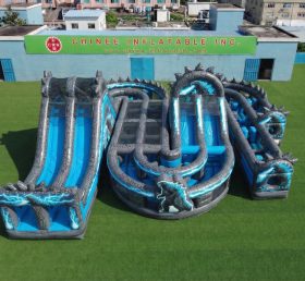 CR2-799 Parcours d’obstacles gonflable géant sur le thème de Godzilla course de défi