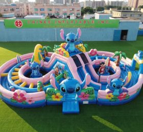 CR2-951 Parcours d’obstacles gonflables géants à thème Lilo & Stitch course de défi