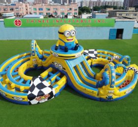 CR2-957 Parcours d'obstacles gonflable géant à thème Minions