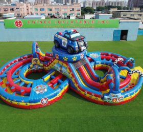 CR2-960 Parcours d’obstacles gonflable géant à thème Paw Patrol Course stimulante