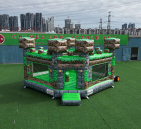 T5-3266 Château Gonflable Thème Minecraft
