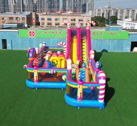 T6-6680B FunCity Gonflable à Thème Bonbon